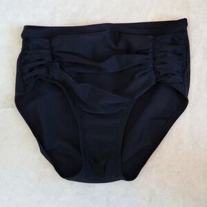 Aqua Couture Black High Waisted Bikini Bottom